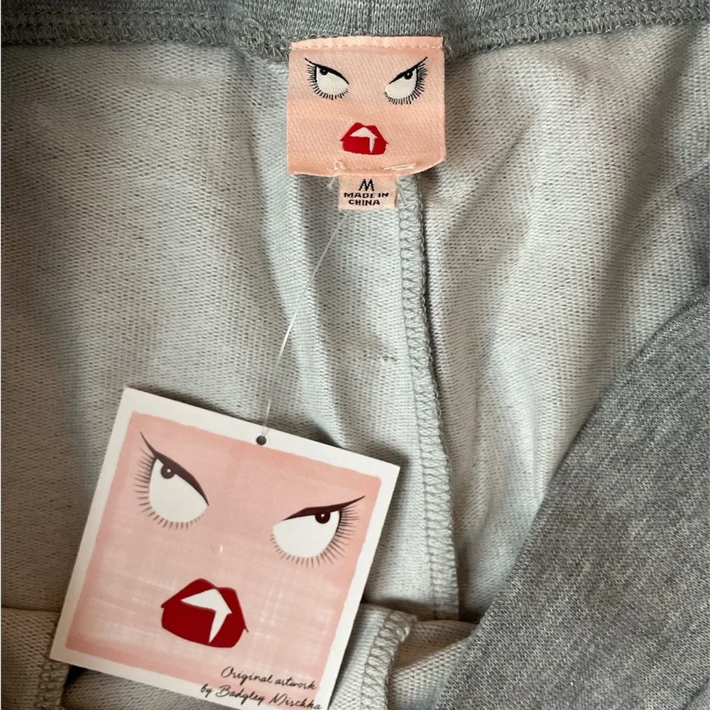 Badgley Mischka NWT Gray Baby French Terry Joggers